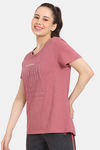 Rosaline Easy Movement Relaxed Top - Mineral Red — thumbnail 2